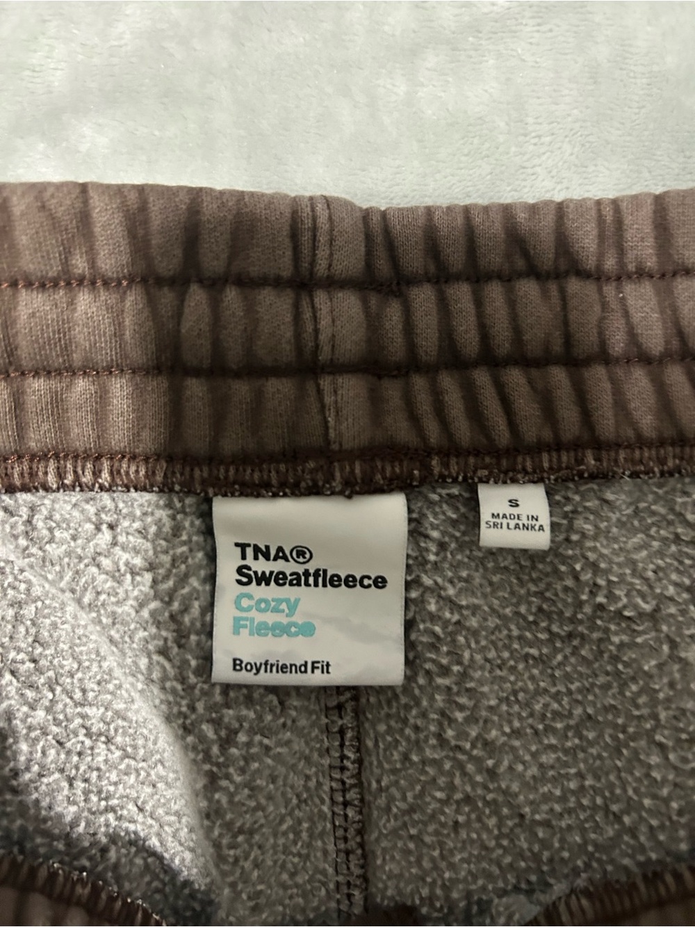 TNA Cozy Fleece Sweatpants - Brown